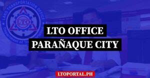 lto parañaque photos|LTO Parañaque District Office .